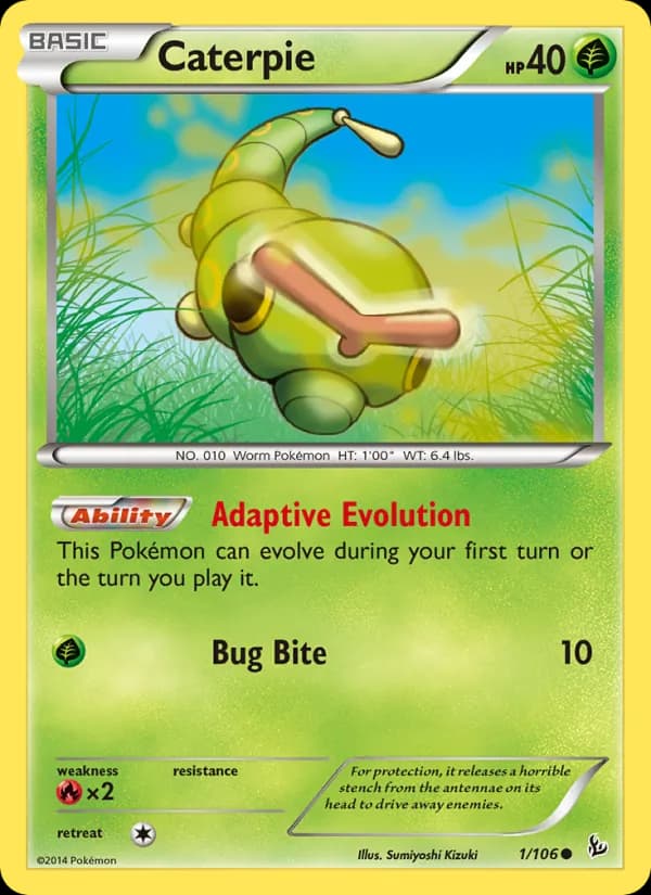 Caterpie — изображение карты