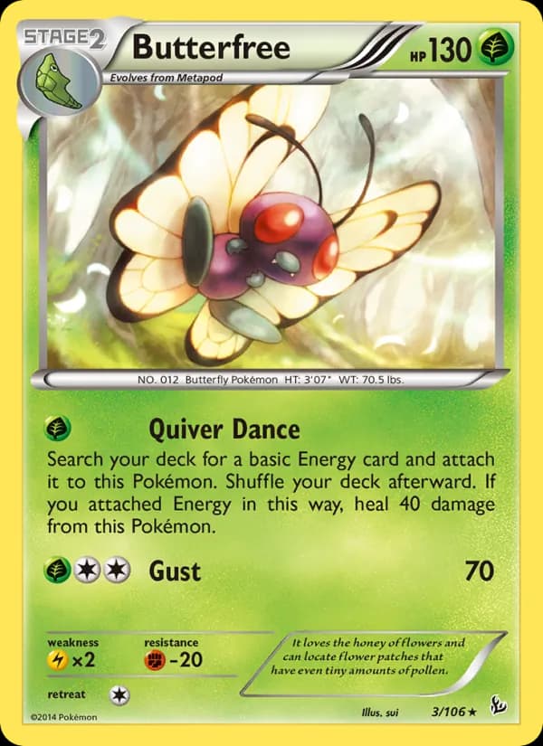 Butterfree — изображение карты