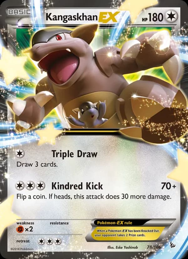Kangaskhan EX — изображение карты