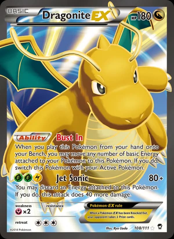 Dragonite EX — изображение карты