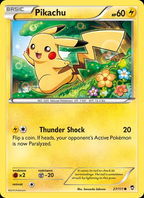Pikachu — изображение карты