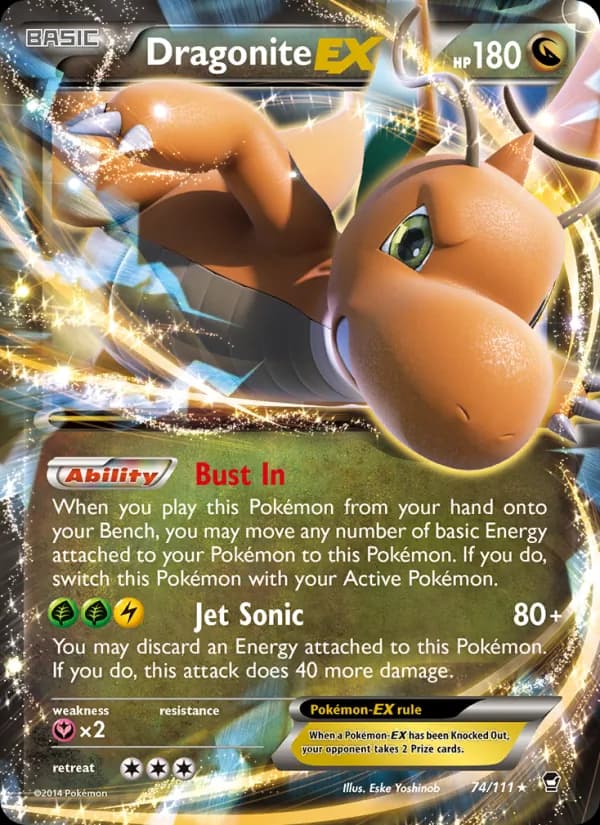 Dragonite EX — изображение карты
