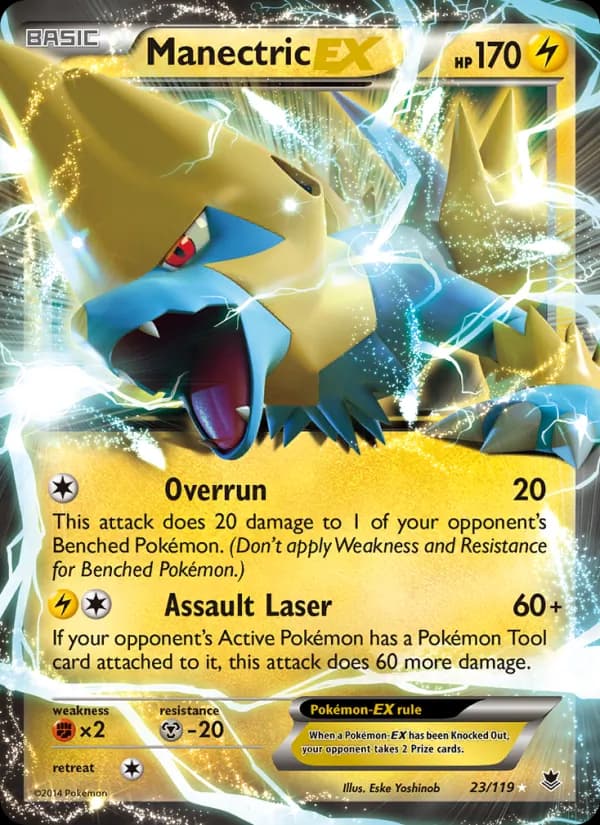 Manectric EX — изображение карты