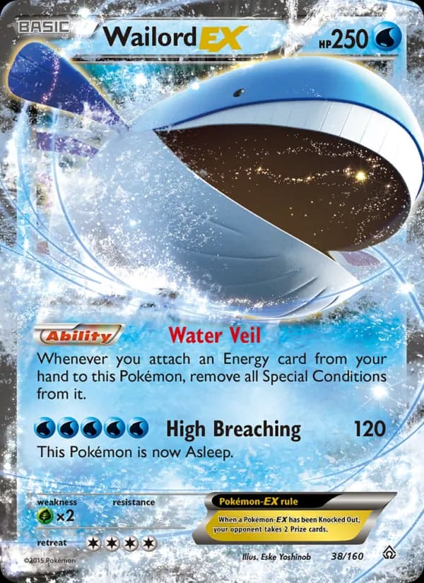 Wailord EX — изображение карты