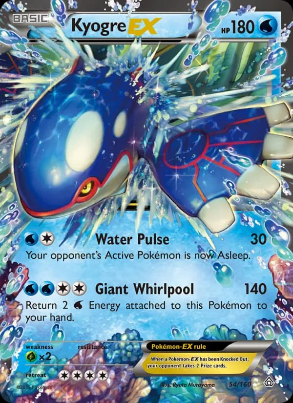 Kyogre EX — изображение карты