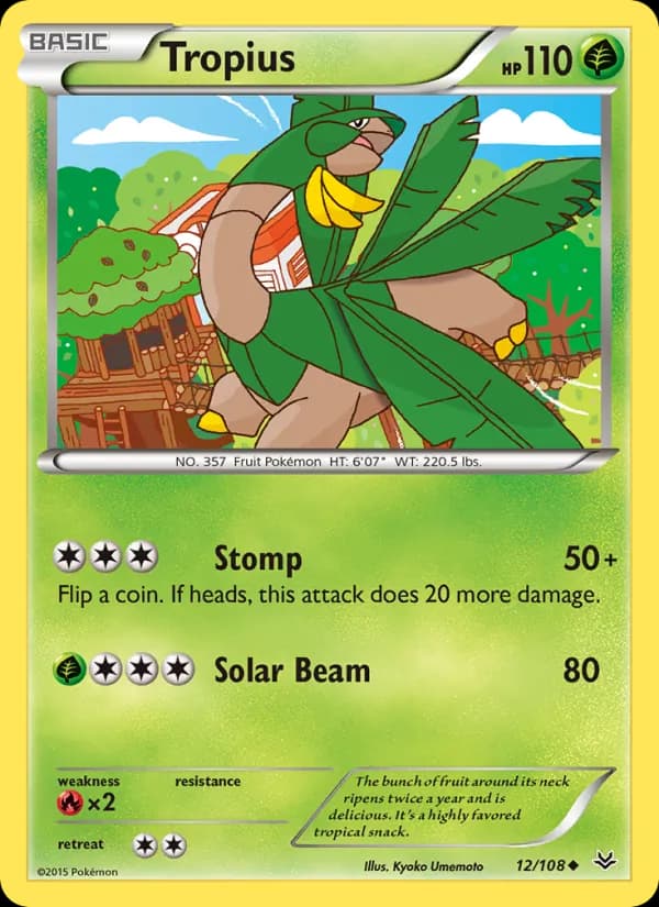 Tropius — изображение карты
