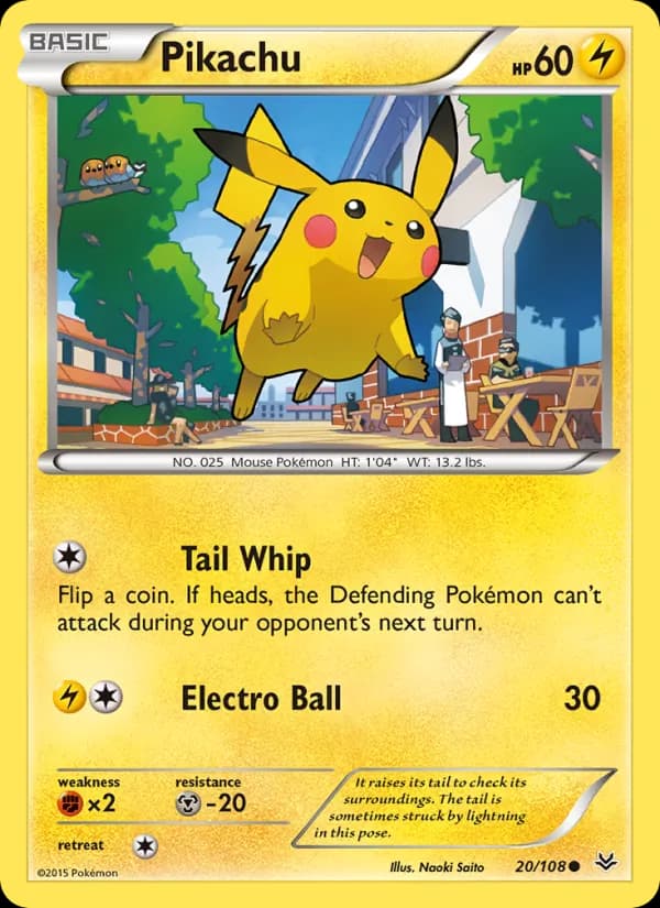 Pikachu — изображение карты