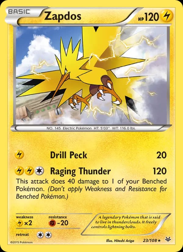 Zapdos — изображение карты