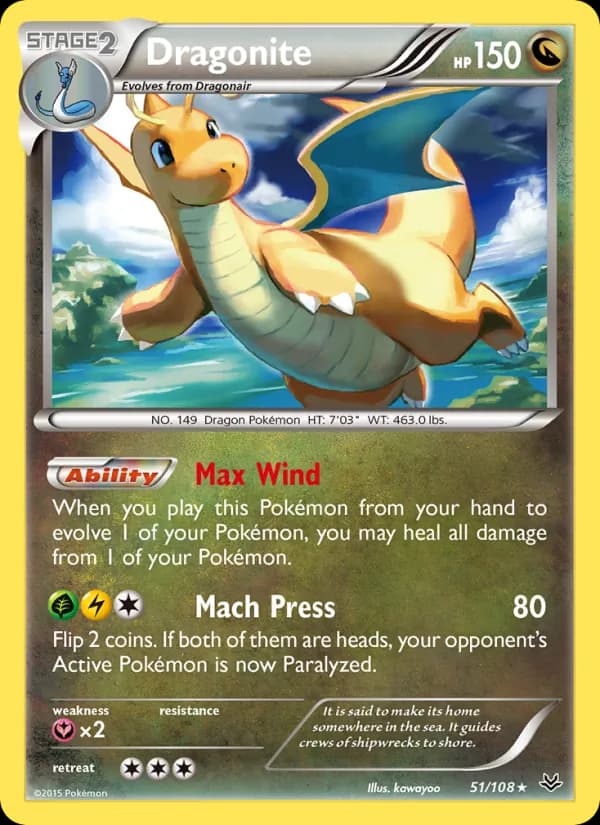 Dragonite — изображение карты