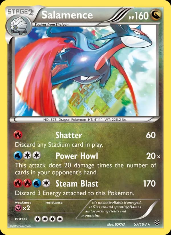 Salamence — изображение карты