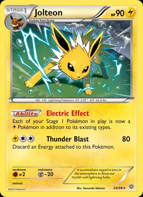 Jolteon — изображение карты