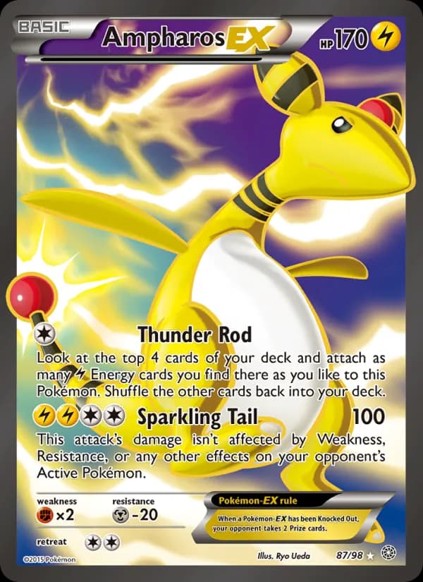 Ampharos EX — изображение карты