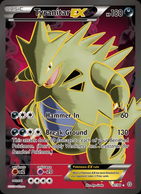 Tyranitar EX — изображение карты