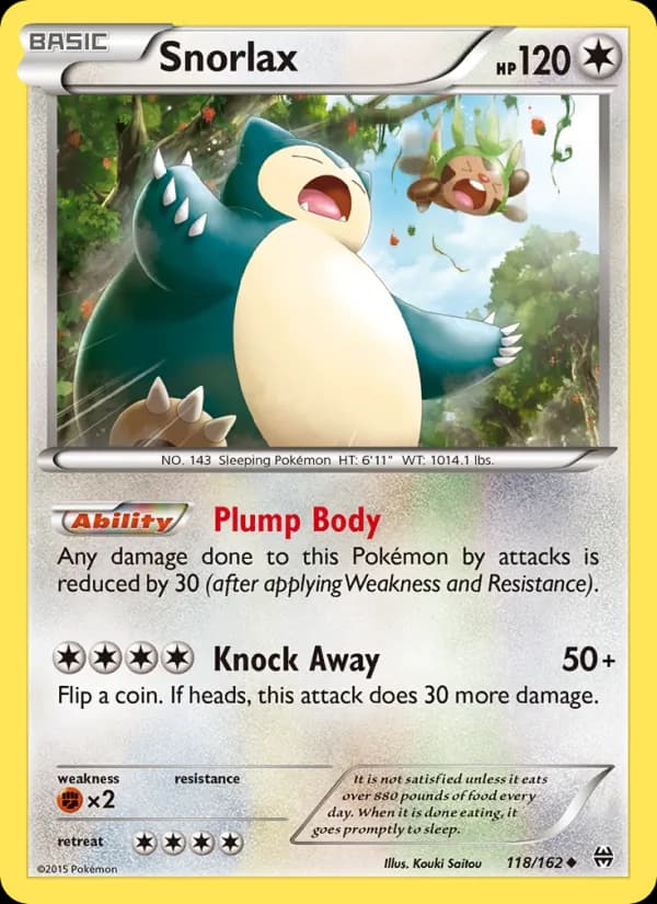Snorlax — изображение карты