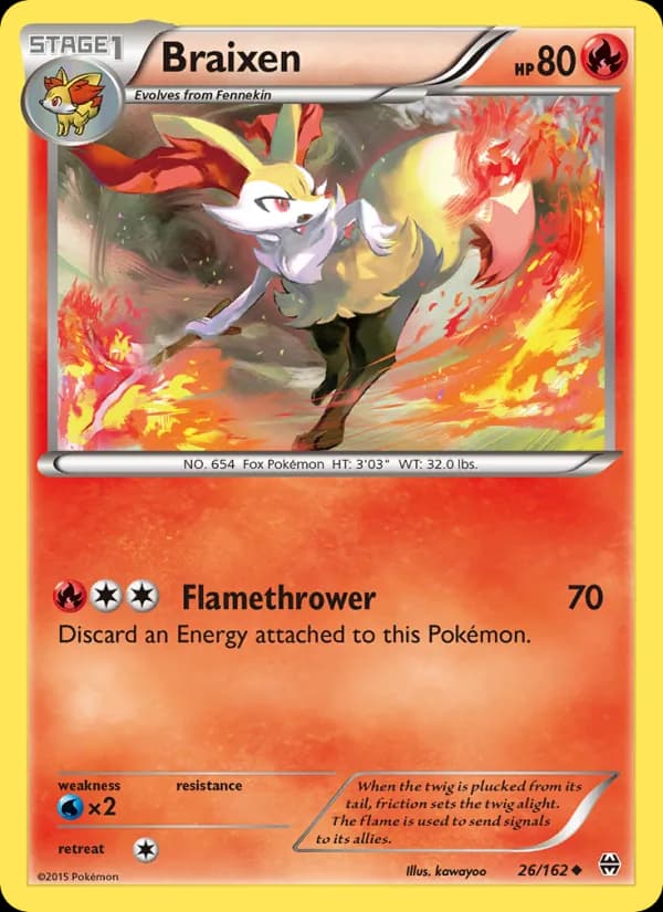 Braixen — изображение карты