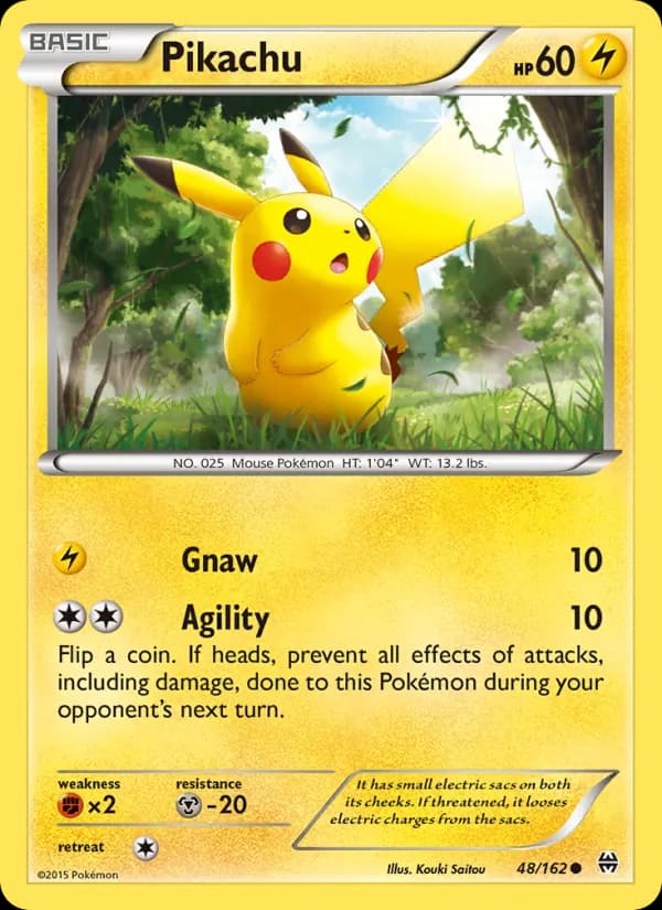 Pikachu — изображение карты