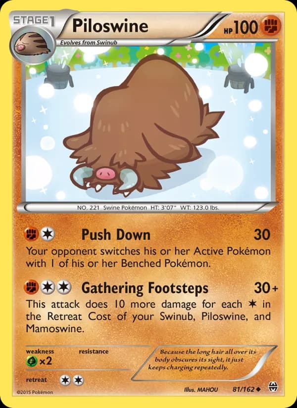 Piloswine — изображение карты