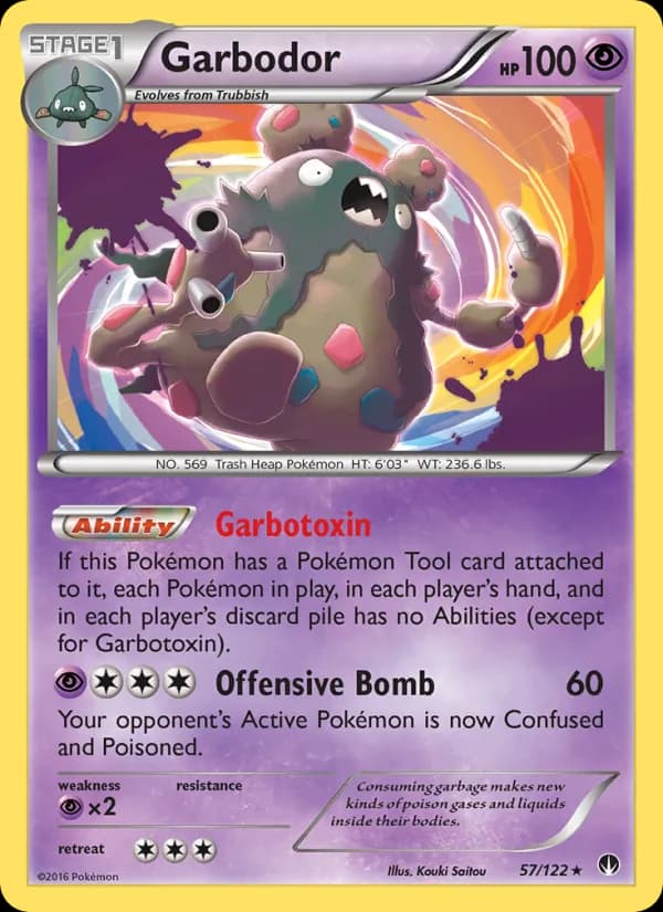 Garbodor — изображение карты