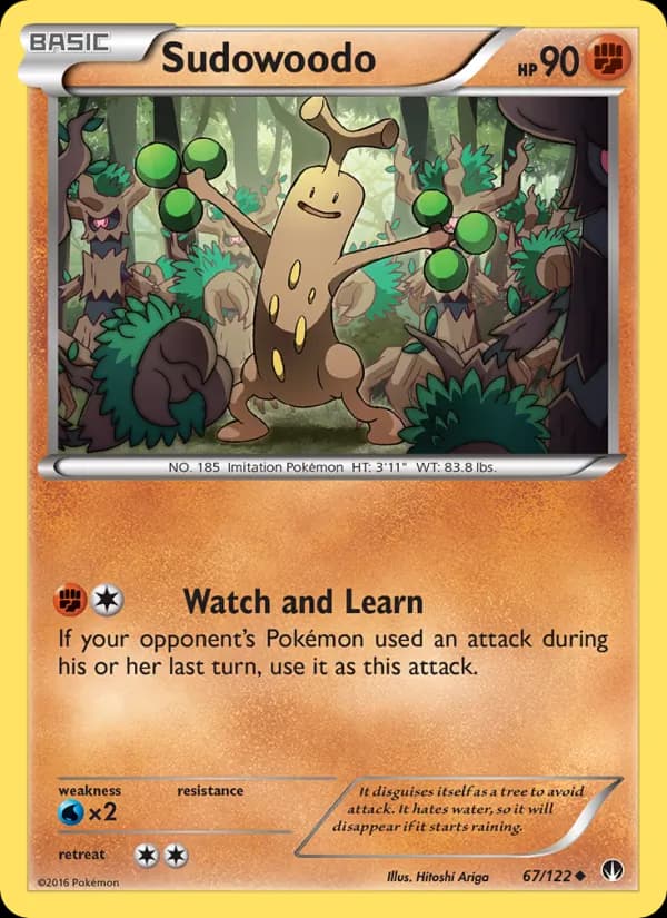 Sudowoodo — изображение карты