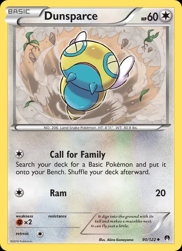 Dunsparce — изображение карты