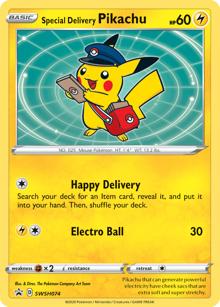 Special Delivery Pikachu — изображение карты