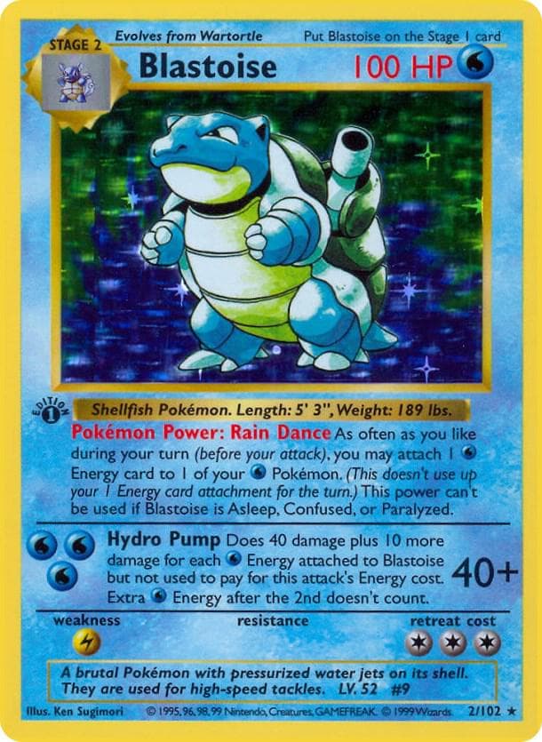 Blastoise — изображение карты