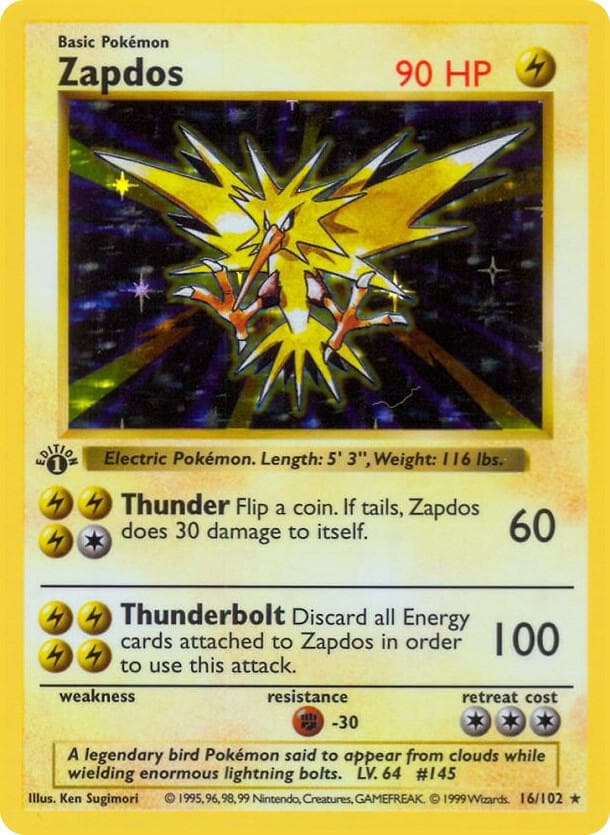 Zapdos — изображение карты