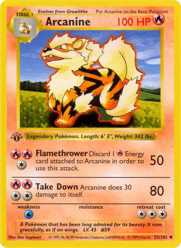 Arcanine — изображение карты