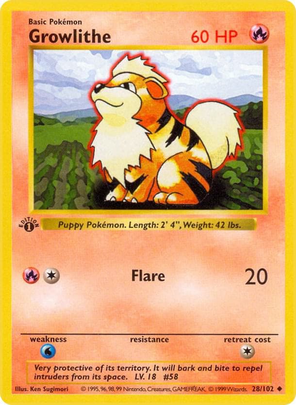 Growlithe — изображение карты
