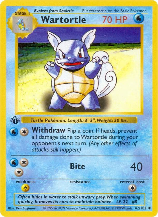 Wartortle — изображение карты
