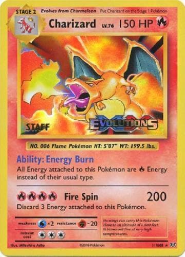 Charizard - 11/108 (Prerelease) — изображение карты