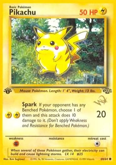 Pikachu [W Stamped] — изображение карты