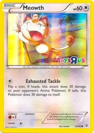 Meowth - 53/83 (Toys R Us Promo) — изображение карты