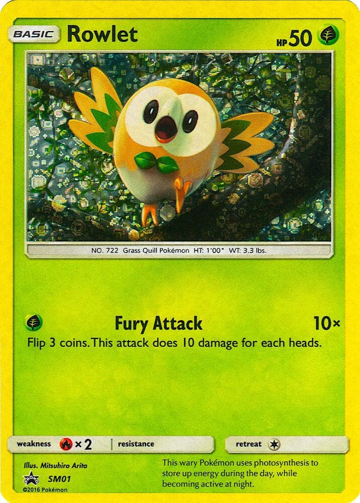 Rowlet - SM01 (General Mills Promo) — изображение карты