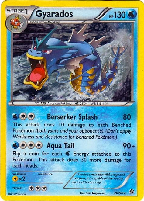 Gyarados - 20/98 (Cosmos Holo) — изображение карты