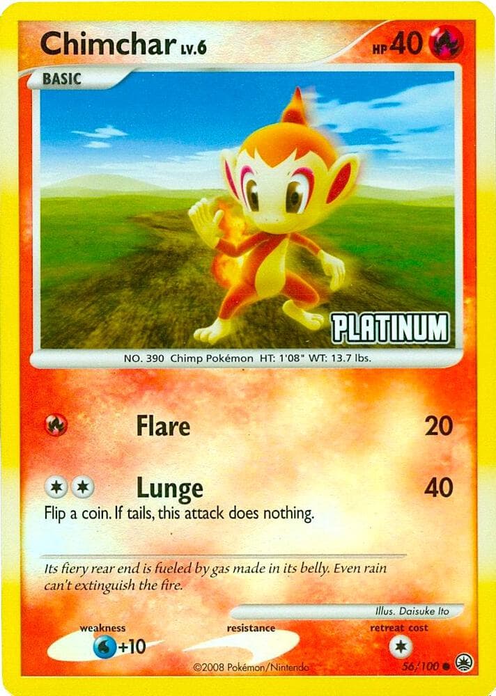 Chimchar - 56/100 [Platinum] — изображение карты