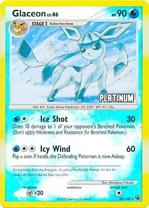 Glaceon - 20/100 [Platinum] — изображение карты