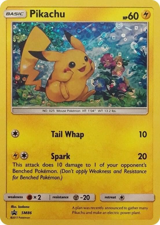 Pikachu - SM86 (General Mills Promo) — изображение карты