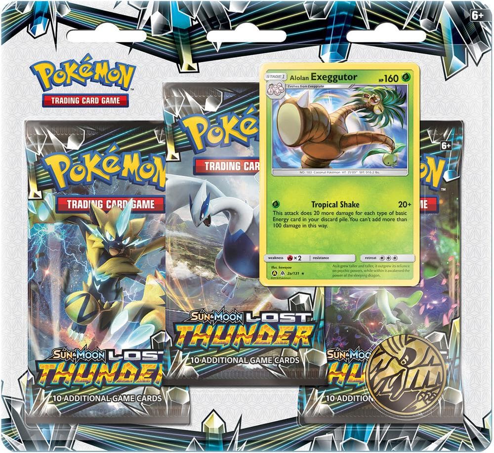 Lost Thunder 3 Pack Blister [Alolan Exeggutor]