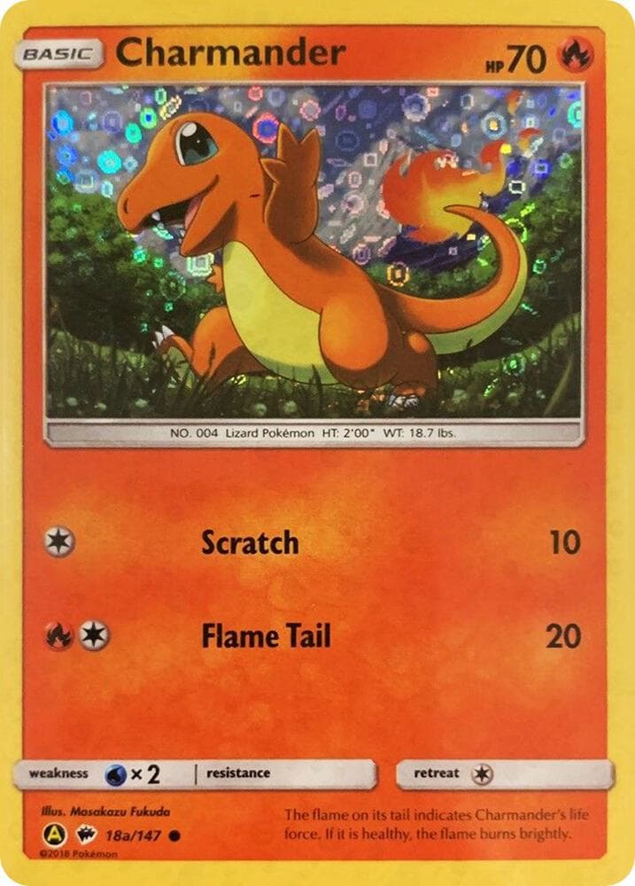 Charmander - 18a/147 (General Mills Promo) — изображение карты