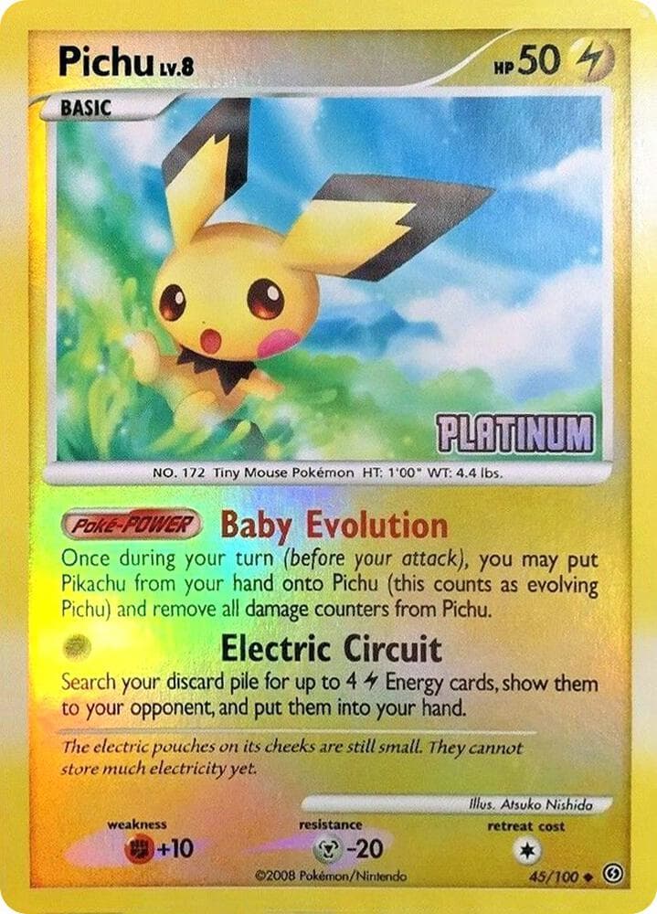 Pichu - 45/106 [Platinum] — изображение карты