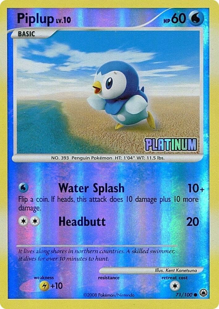 Piplup - 71/100 [Platinum] — изображение карты