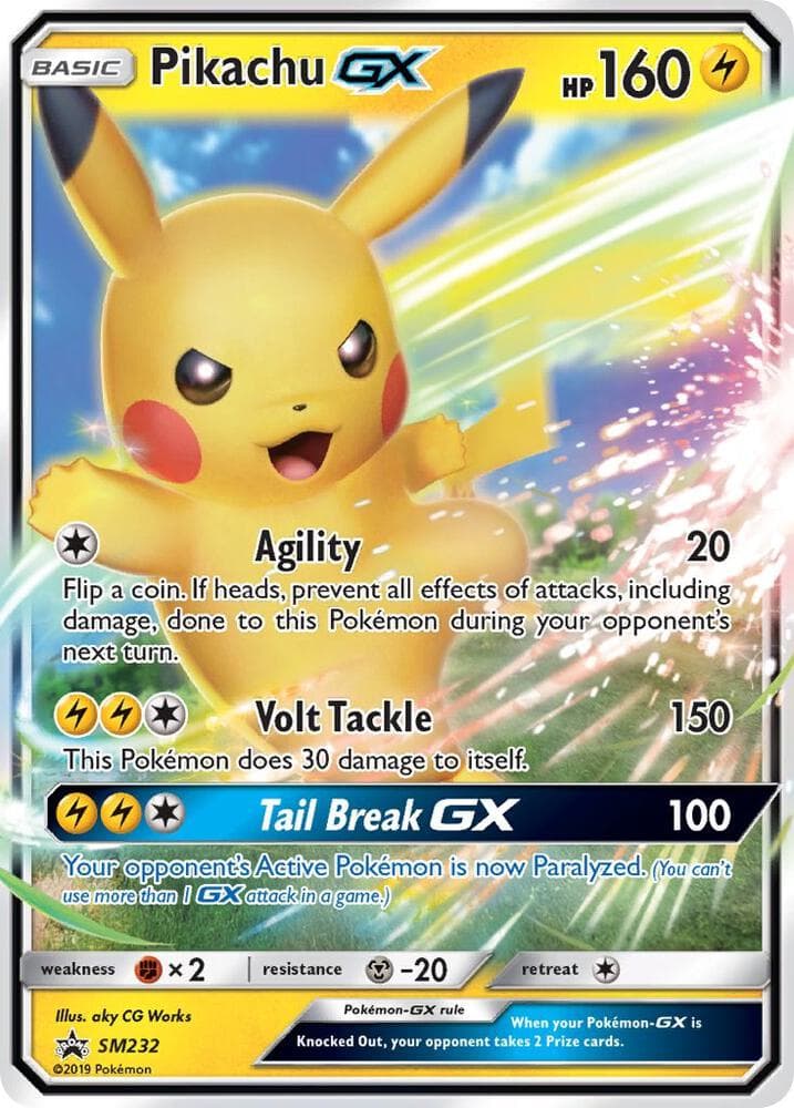 Pikachu GX — изображение карты