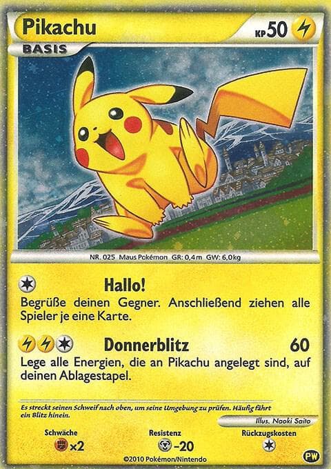 Pikachu (German) — изображение карты