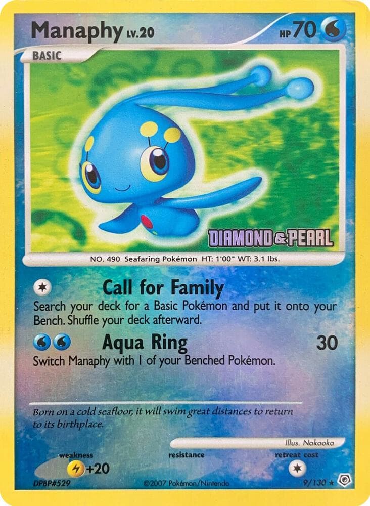 Manaphy - 9/130 [Diamond & Pearl] — изображение карты