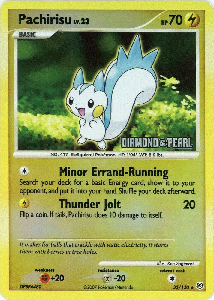 Pachirisu - 35/130 [Diamond & Pearl] — изображение карты