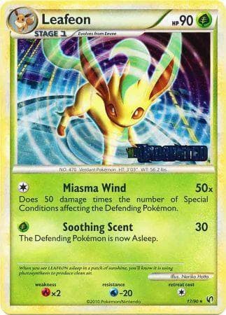 Leafeon - 17/90 (Prerelease) — изображение карты