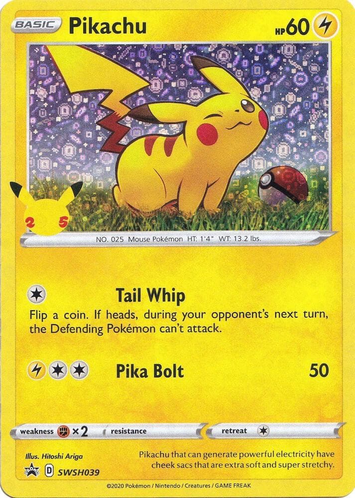 Pikachu - SWSH039 (General Mills) — изображение карты