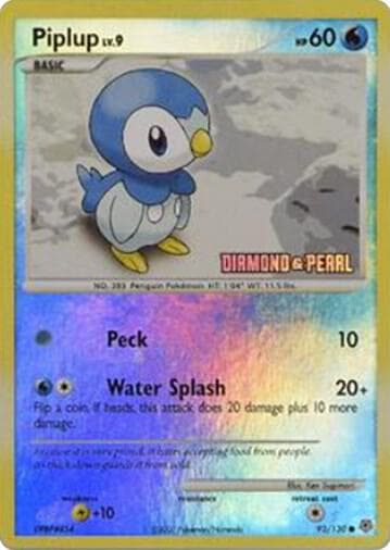 Piplup - 93/130 [Diamond and Pearl] — изображение карты