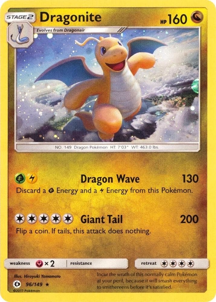 Dragonite - 96/149 (Cosmos Holo) — изображение карты